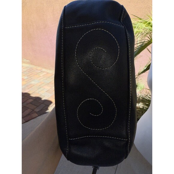 Brighton Reversible Tapestry Leather Crossbody Shoulder Bag Heart Charm Boho Vtg - Picture 6 of 14